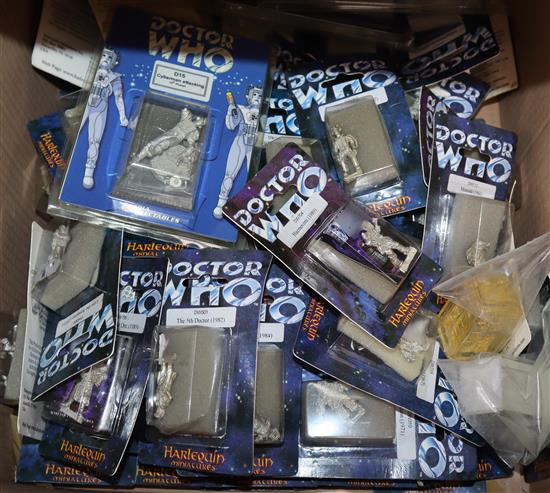 Doctor Who - Harlequin Miniatures - collection of diecast pewter figures; Quantity